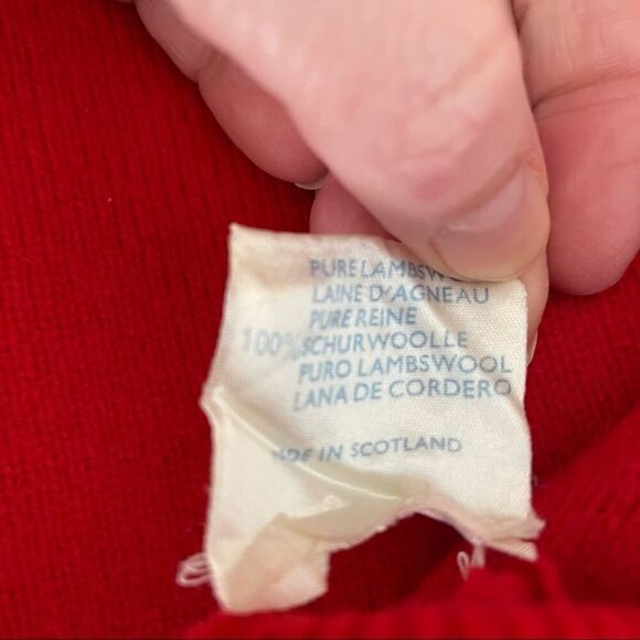 VINTAGE Men's Dunbrae V Neck PGA Lambswool Sweater. sz Large #EE - Picture 3 of 10